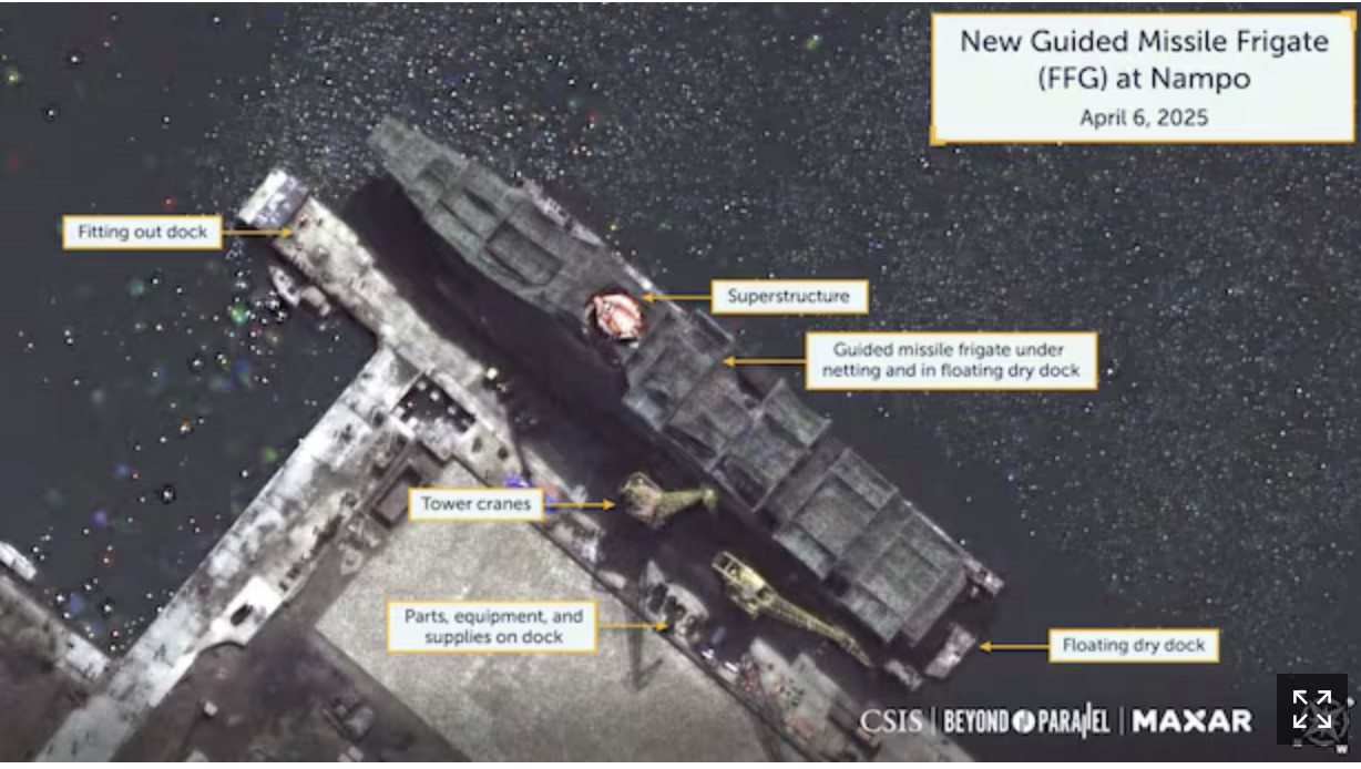 Ảnh vệ tinh Triều Tiên. Ảnh: Maxar/CSIS