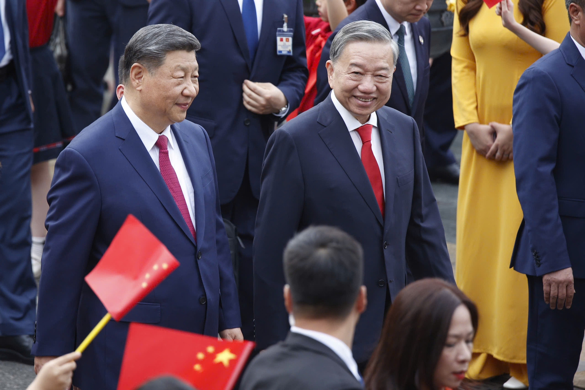 Tổng Bí thư Tô Lâm chủ trì lễ đón Tổng Bí thư, Chủ tịch Trung Quốc Tập Cận Bình