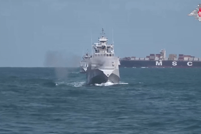 Video tàu chiến, trực thăng Hải quân Nga tập trận bắn đạn thật ở Địa Trung Hải