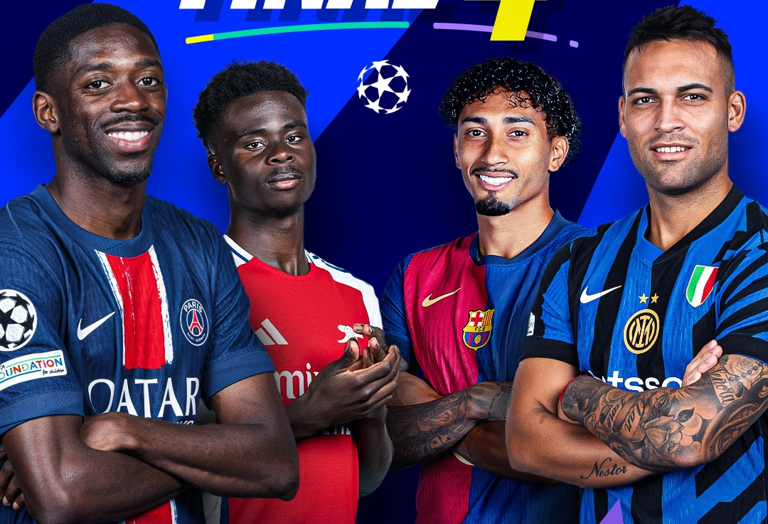 Xác định 2 cặp đấu bán kết Champions League 2024/25