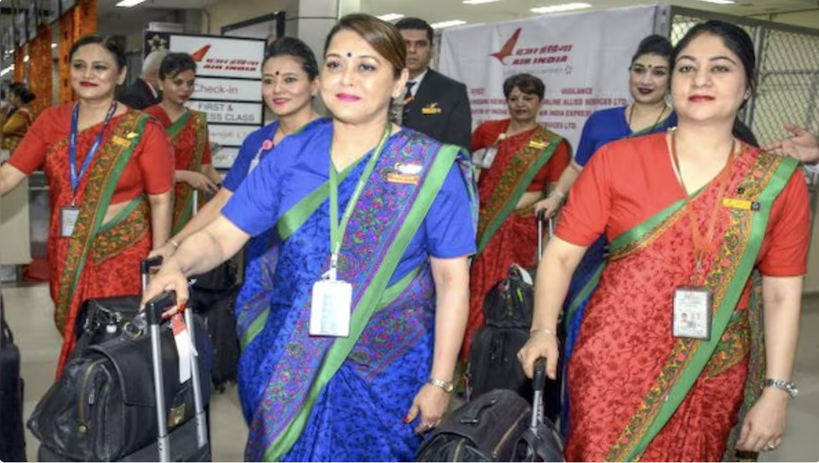 Tiếp viên hàng không Ấn Độ. Ảnh minh họa: First Post