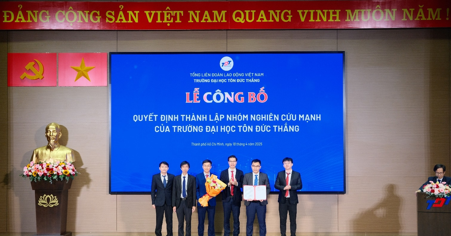 Trường ĐH Tôn Đức Thắng công bố 4 nhóm nghiên cứu mạnh thúc đẩy đổi mới sáng tạo