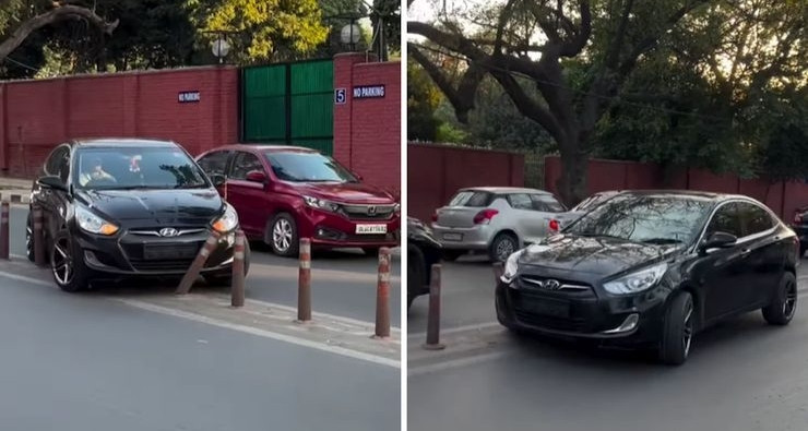 Bất chấp nguy hiểm, tài xế Hyundai Verna chạy xe ngược chiều để câu view