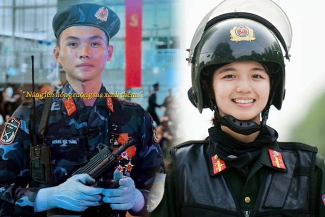 Hình ảnh loạt nam nữ trẻ đẹp tham gia diễu binh 30/4 ‘gây sốt’ mạng