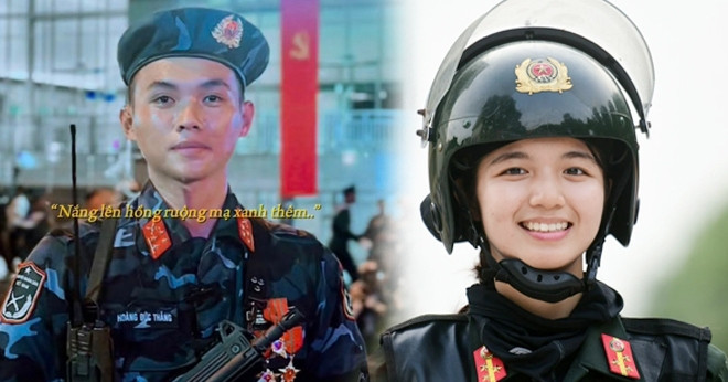 Hình ảnh loạt nam nữ trẻ đẹp tham gia diễu binh 30/4 ‘gây sốt’ mạng