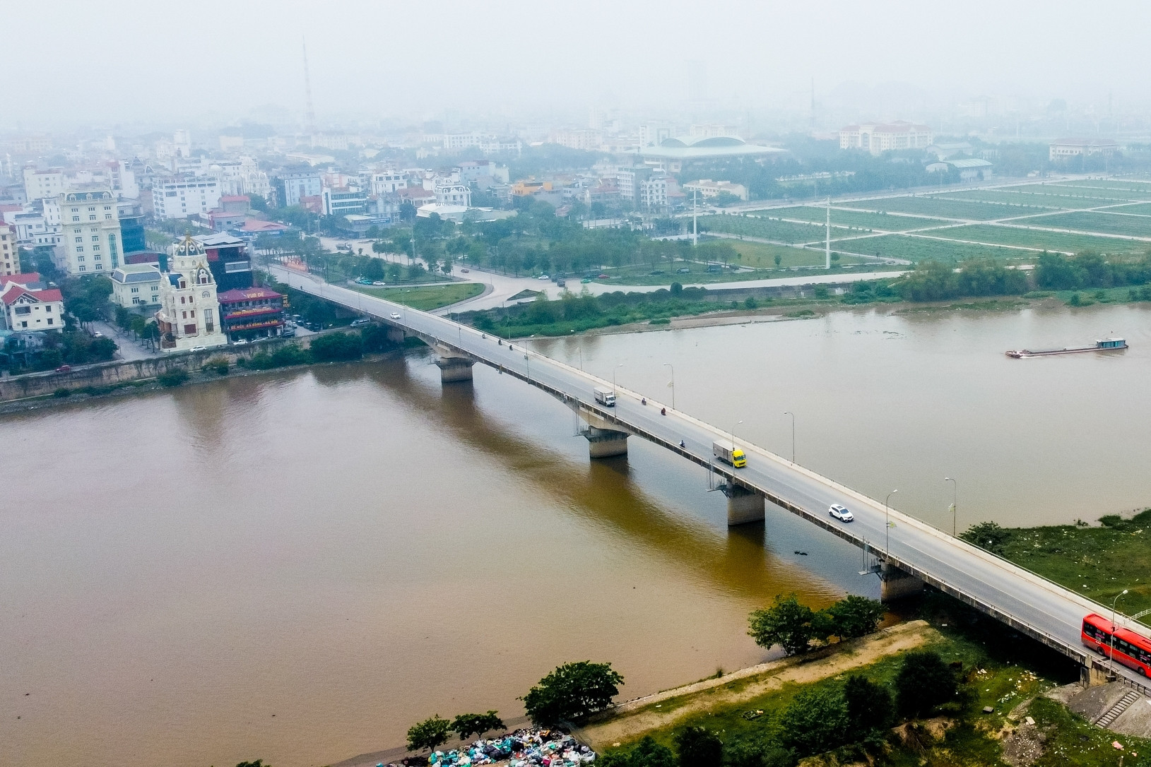 Toàn cảnh những cây cầu vượt sông 'phá thế' chia cắt Nam Định và Ninh Bình