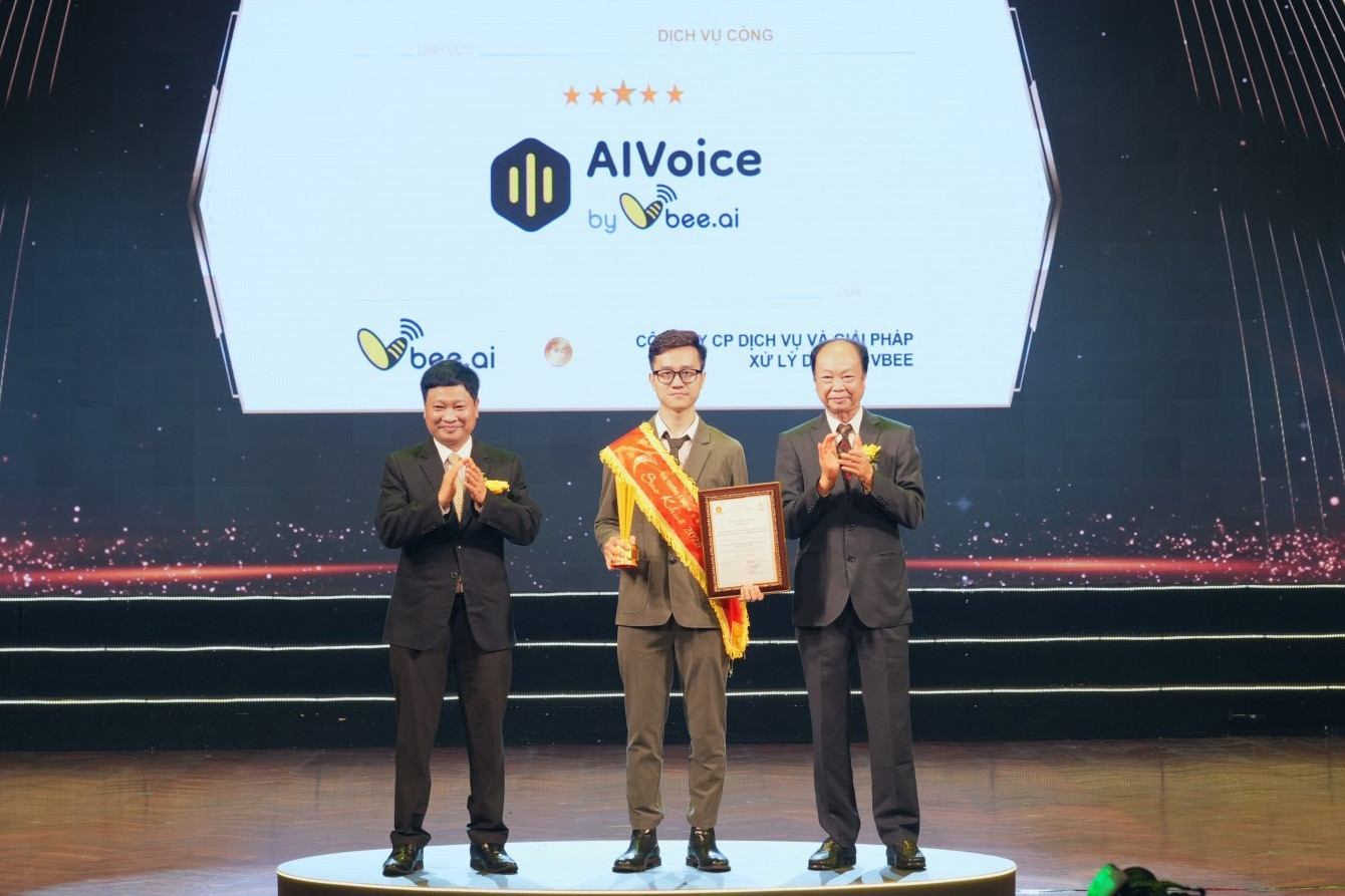 Vbee AIVoice đạt giải thưởng Sao Khuê 2025 hạng 5 sao