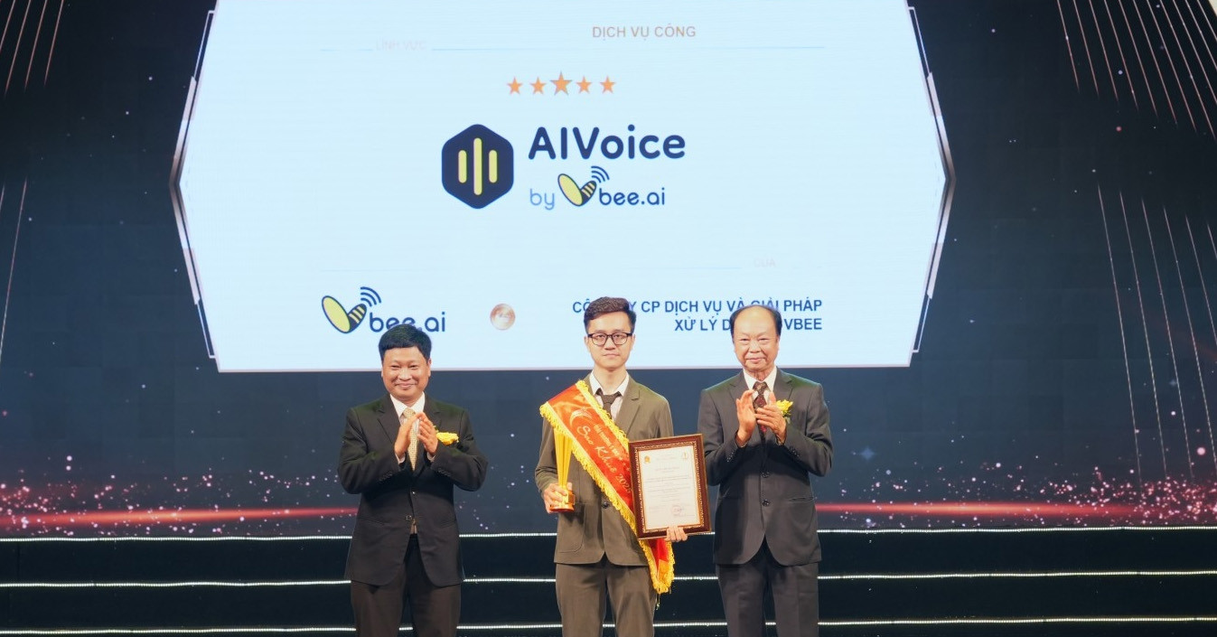 Vbee AIVoice đạt giải thưởng Sao Khuê 2025 hạng 5 sao