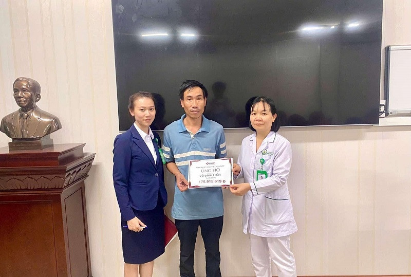 Em Vũ Đình Hiến bị tai nạn giao thông chấn thương sọ não đã được xuất viện