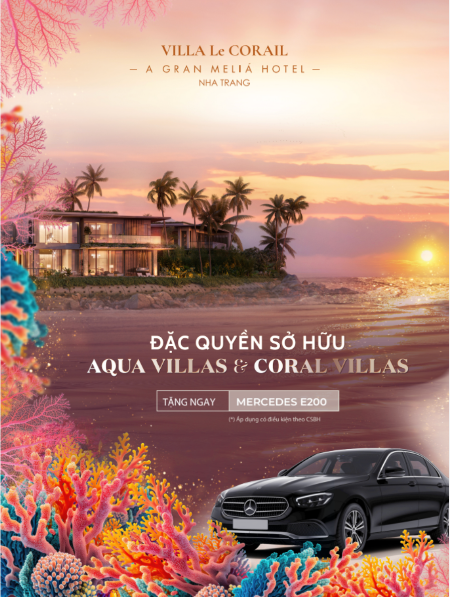 Quà tặng đến 2,4 tỷ đồng cho nhà đầu tư Villa Le Corail, A Gran Meliá Hotel