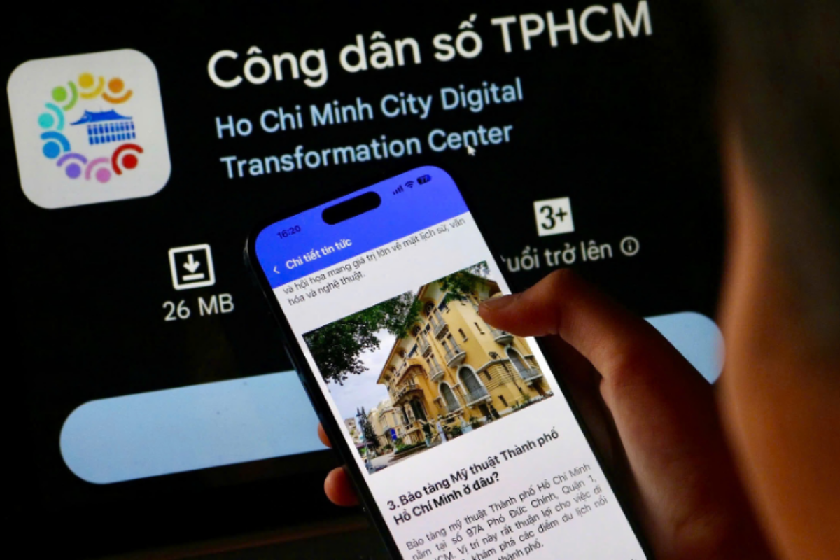 Lên ứng dụng Công dân số TPHCM để xem toàn bộ lịch sự kiện đại lễ 30/4