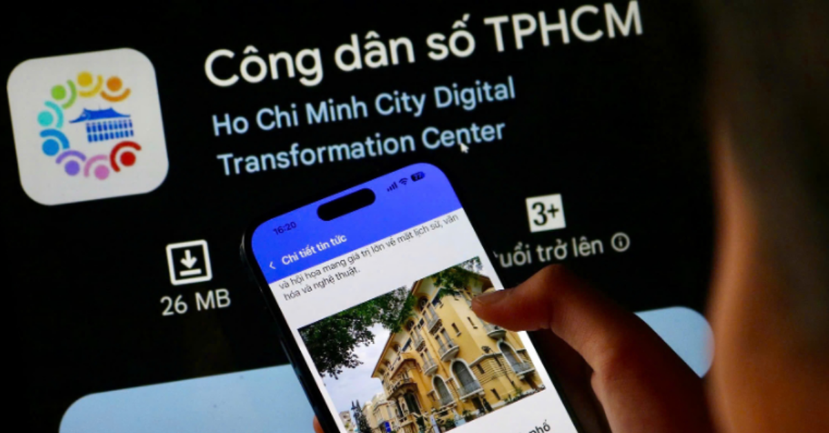 Lên ứng dụng Công dân số TPHCM để xem toàn bộ lịch sự kiện đại lễ 30/4