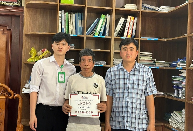 Bạn đọc giúp đỡ em Hà Văn Tài bị tai nạn giao thông hơn 129 triệu đồng