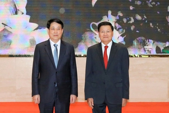 Chủ tịch nước Lương Cường dự Giao lưu hữu nghị Việt - Lào