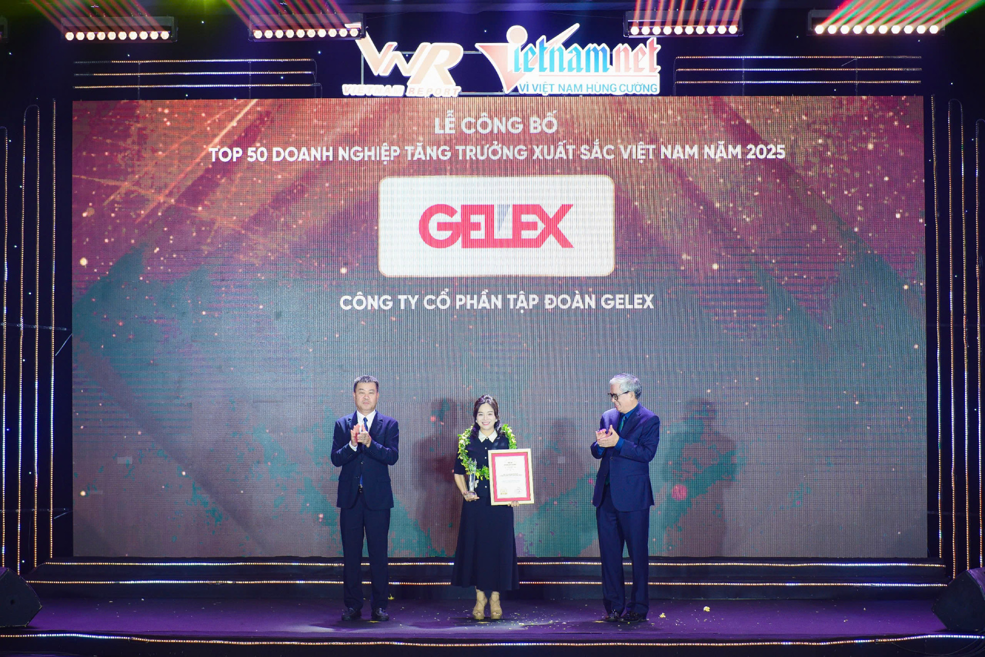 GELEX lần thứ 3 lọt top 50 doanh nghiệp tăng trưởng xuất sắc Việt Nam