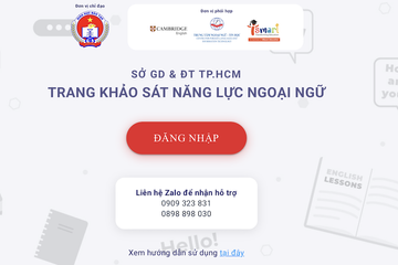 Sở Giáo dục TPHCM: Giáo viên phải có tự tôn khi khảo sát tiếng Anh