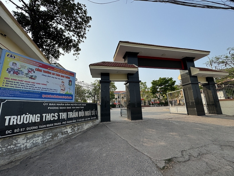 Sự việc em học sinh bị đánh xảy ra tại Trường THCS thị trấn Đồi Ngô