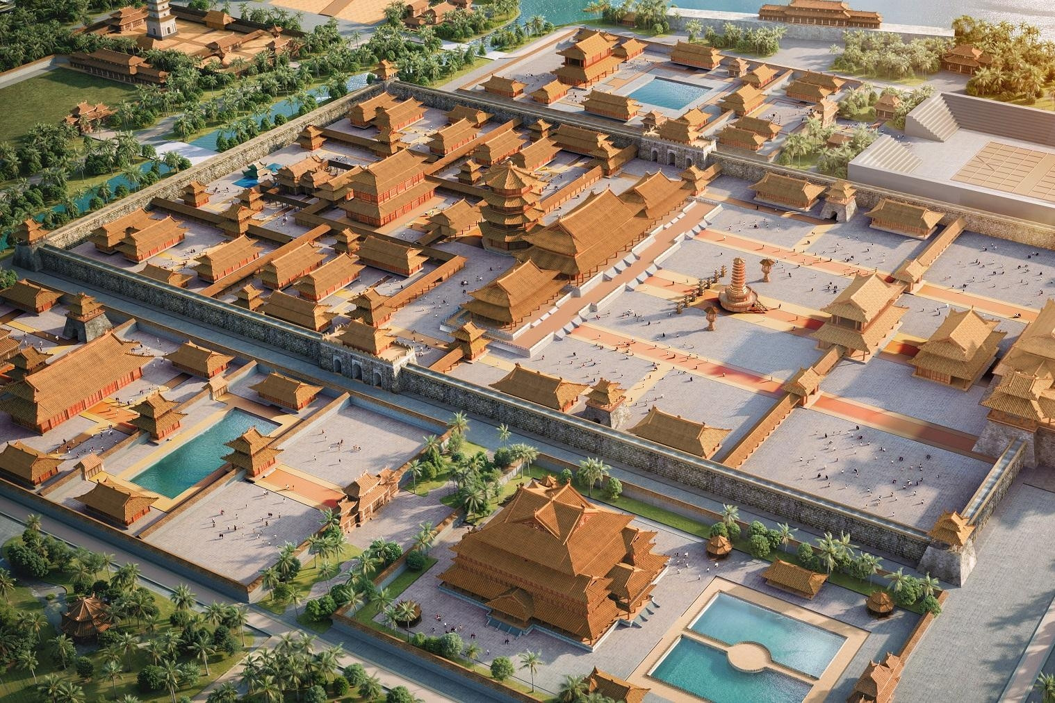 Cách quần thể du lịch văn hóa tại Sun Mega City tái hiện thời đại Lý-Trần