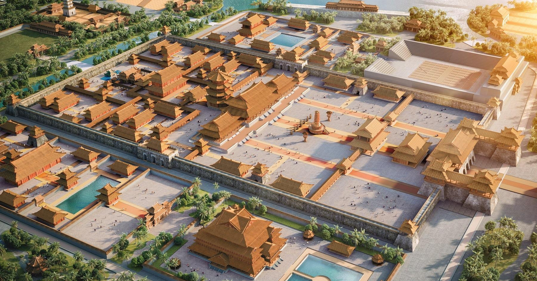 Cách quần thể du lịch văn hóa tại Sun Mega City tái hiện thời đại Lý-Trần