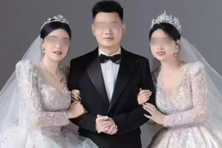 Thiệp mời đám cưới 1 chú rể 2 cô dâu gây xôn xao, cảnh sát vào cuộc