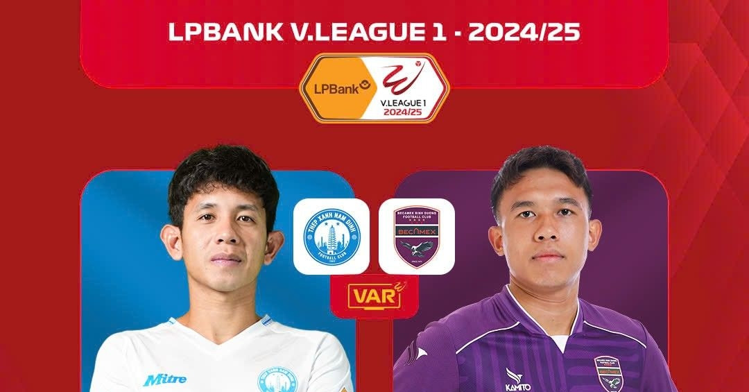 Trực tiếp bóng đá Nam Định 0-0 Bình Dương: Văn Toàn đọ tài Tiến Linh