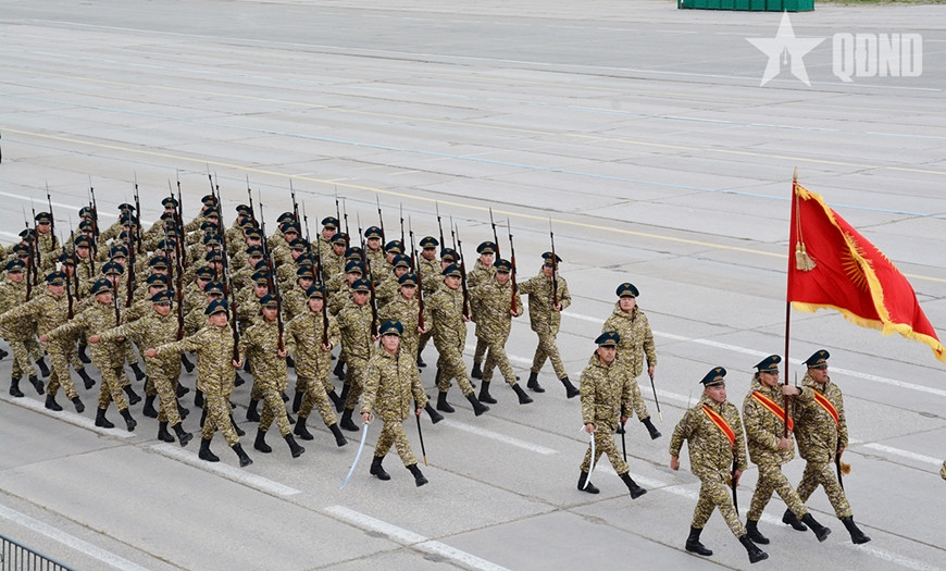 Đoàn QĐND Việt Nam tham gia Lễ duyệt binh tại Quảng trường Đỏ hợp luyện tại thao trường Alabino