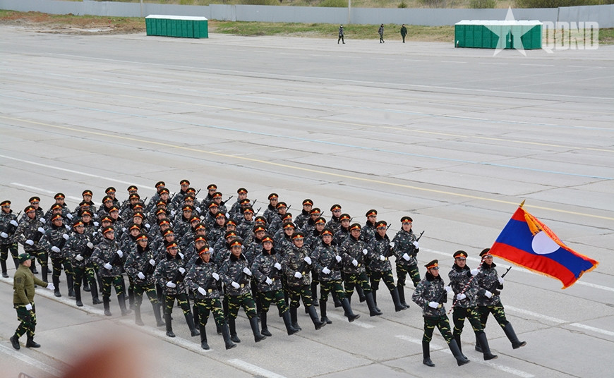 Đoàn QĐND Việt Nam tham gia Lễ duyệt binh tại Quảng trường Đỏ hợp luyện tại thao trường Alabino