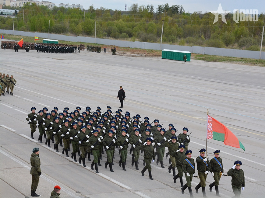 Đoàn QĐND Việt Nam tham gia Lễ duyệt binh tại Quảng trường Đỏ hợp luyện tại thao trường Alabino