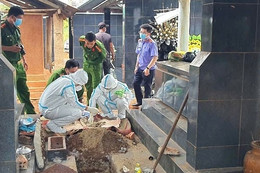 Khai quật bào thai để điều tra vụ bé gái 13 tuổi bị hiếp dâm