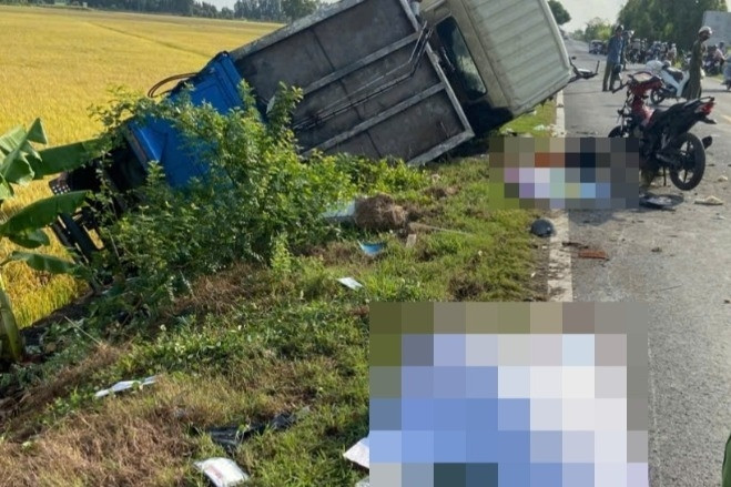 Tạm giữ hình sự tài xế xe rác đâm tử vong 4 người đi xe máy