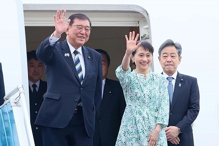 Thủ tướng Nhật Bản Ishiba Shigeru và Phu nhân đến Hà Nội, lần đầu thăm Việt Nam