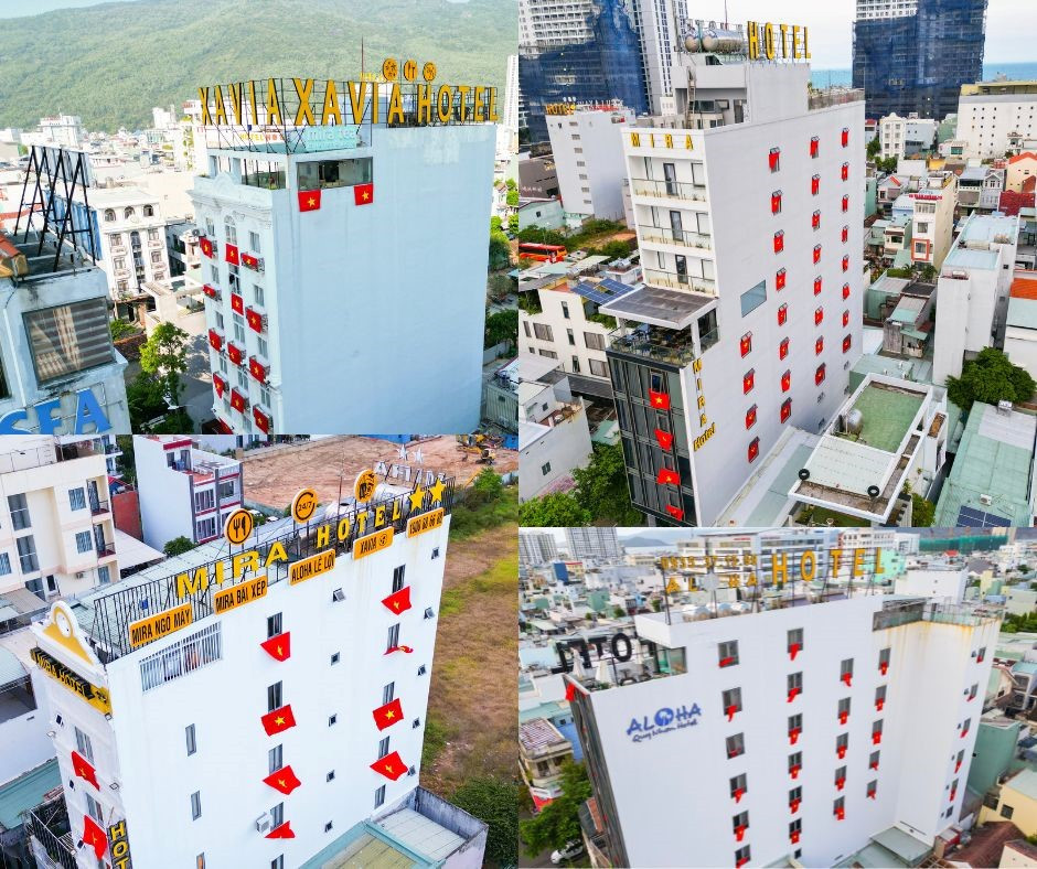 Khách sạn Mira Quy Nhơn rực rỡ sắc cờ đỏ sao vàng mừng ngày 30/4
