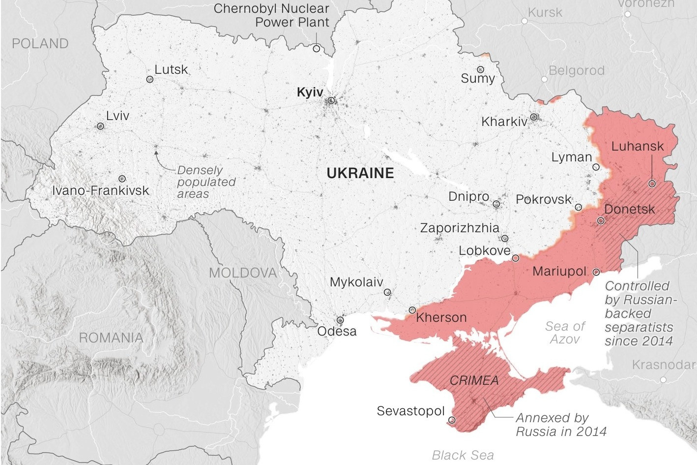 Bản đồ Ukraine - cnn
