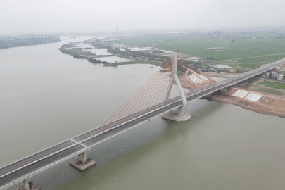 Sắp thông xe cầu Đồng Việt gần 1.500 tỷ đồng nối Bắc Giang và Hải Dương