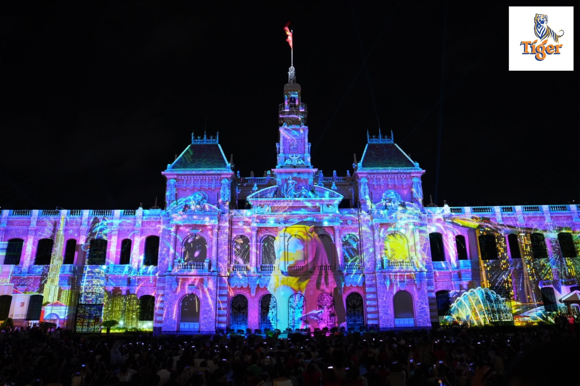Singapore trình diễn 3D Mapping: Dấu ấn thị giác từ ‘Đảo quốc sư tử’