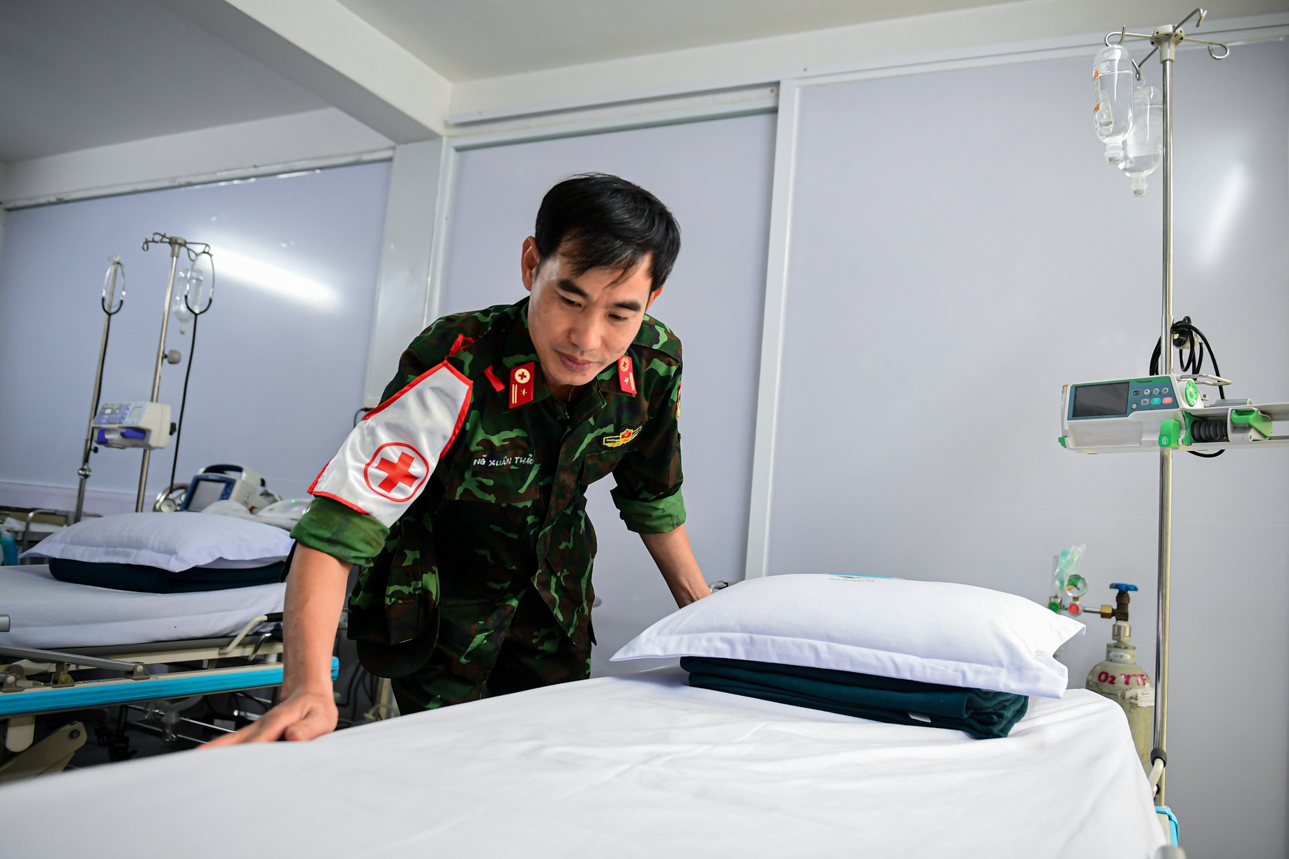 Bên trong trạm y tế dã chiến phục vụ đại lễ 30/4 tại TPHCM