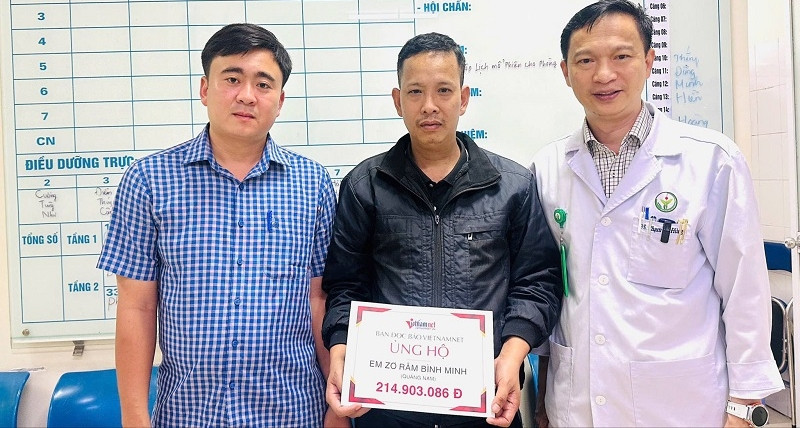 Bạn đọc giúp đỡ em Zơ Râm Bình Minh hơn 214 triệu đồng