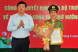 Đại tá Võ Thị Hoài Ngọc được giao quyền phụ trách Công an tỉnh Đồng Tháp