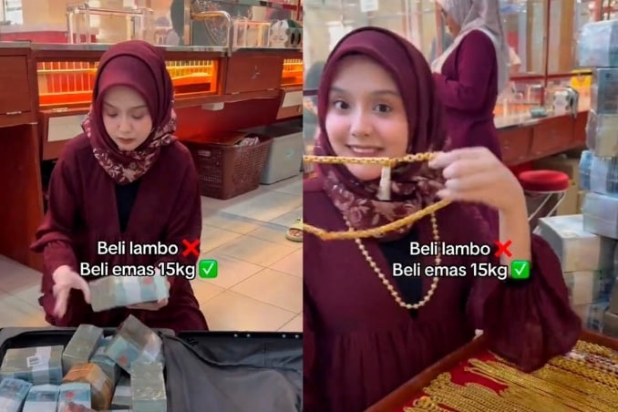 Người phụ nữ mang vali tiền đi mua 15kg vàng gây xôn xao