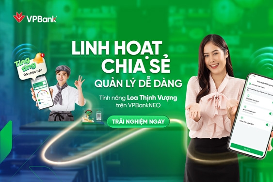 Hộ kinh doanh rảnh tay nhờ tính năng chia sẻ biến động số dư trên VPBank NEO