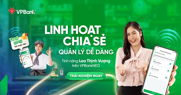 Hộ kinh doanh rảnh tay nhờ tính năng chia sẻ biến động số dư trên VPBank NEO