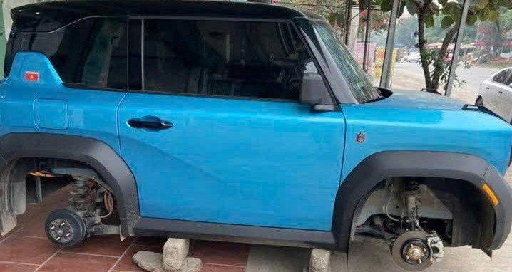 'Bi hài' thủ đoạn kê gạch rồi tháo trộm 4 bánh ô tô đỗ ngay cửa nhà dân