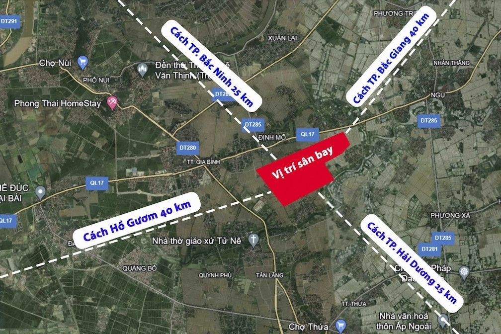 Điều chỉnh nâng công suất sân bay Gia Bình lên 5 triệu hành khách mỗi năm