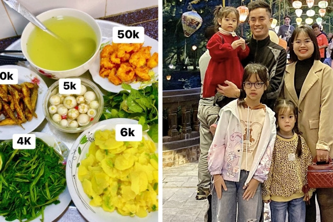 Mẹ đảm ở Ninh Bình gây sốt với mâm cơm dưới 100.000 đồng cho 5 người