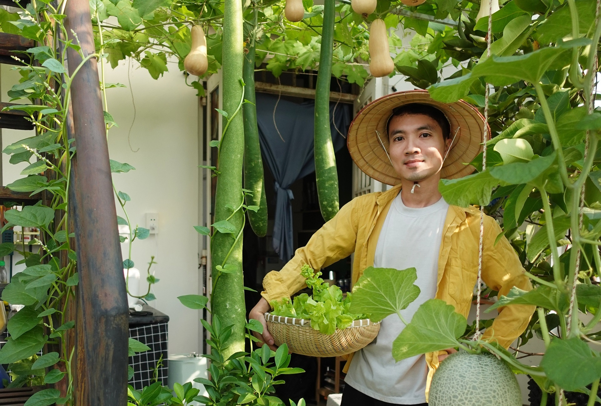 Chàng trai biến sân thượng ở TPHCM thành 'vườn chữa lành' sum sê