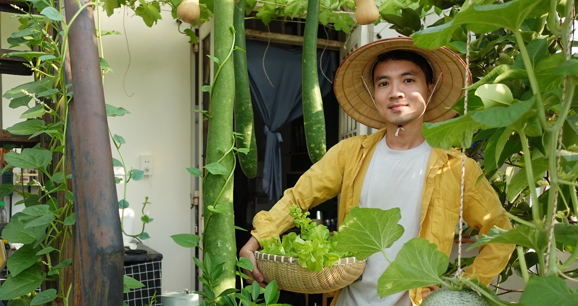 Chàng trai biến sân thượng ở TPHCM thành 'vườn chữa lành' sum sê