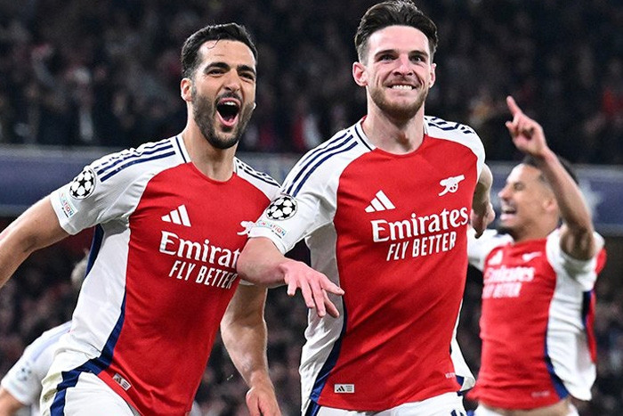 Arsenal thiêu đốt Real Madrid: Ngày Declan Rice che mờ dải ngân hà