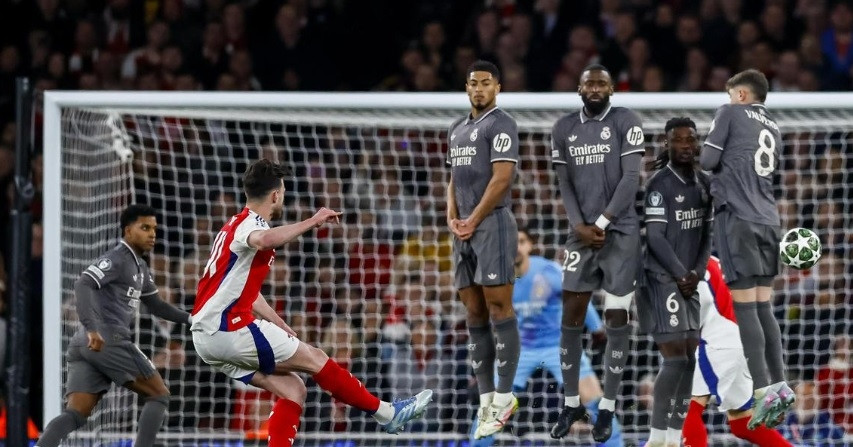 Declan Rice tiết lộ bất ngờ 2 siêu phẩm đá phạt cháy lưới Real Madrid