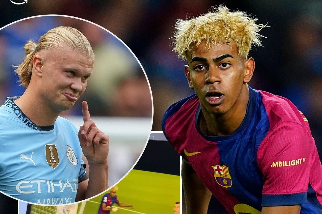 Haaland choáng với Lamine Yamal, bùng lên tin đồn gia nhập Barca
