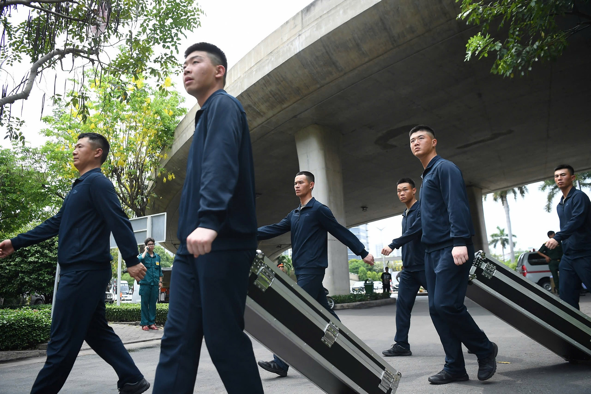 Tiễn các khối Quân đội Trung Quốc, Lào, Campuchia tham gia diễu binh về nước